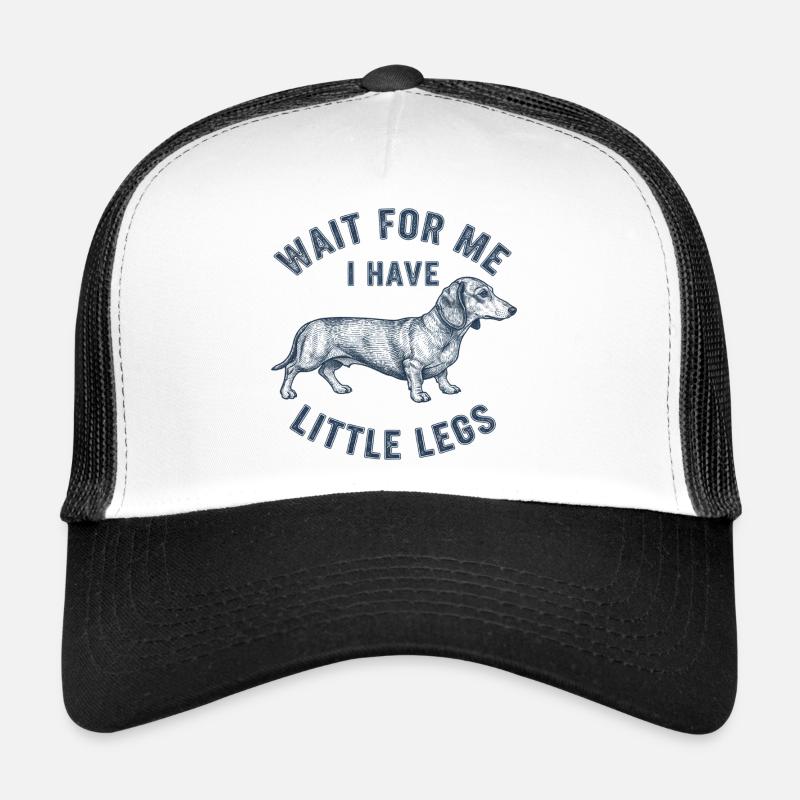 Dackel Spruch Warte, hab kurze Beine Hundefreund Trucker Cap
