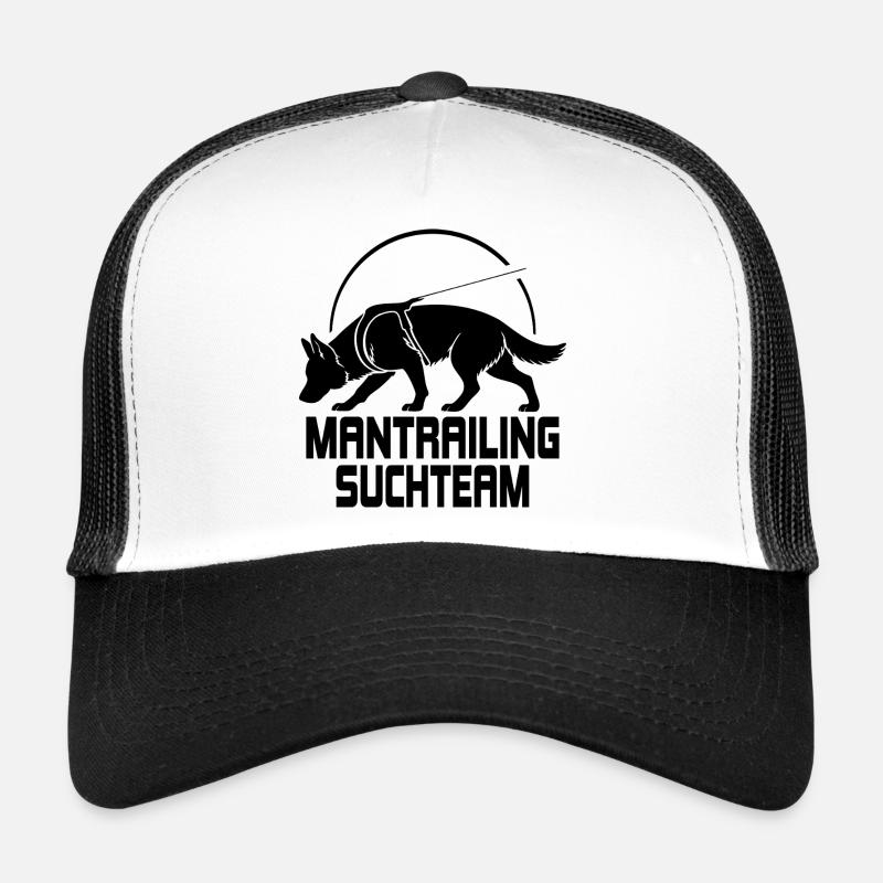 German Shepherd Mantrailing Search Team Dogs Trucker Cap