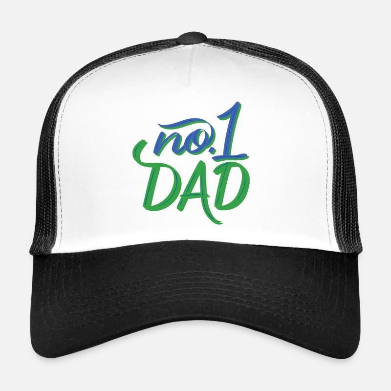 No.1 Dad – Hand Lettering Trucker Cap