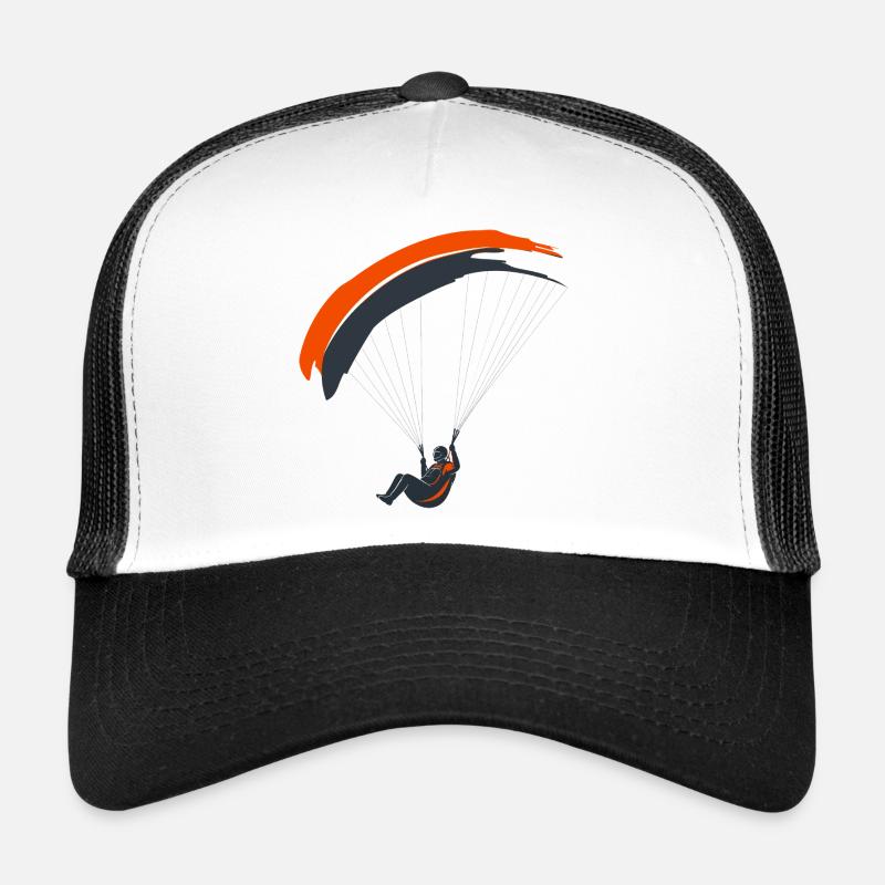 Parapente Silhouette Aventure Liberté Casquette trucker 