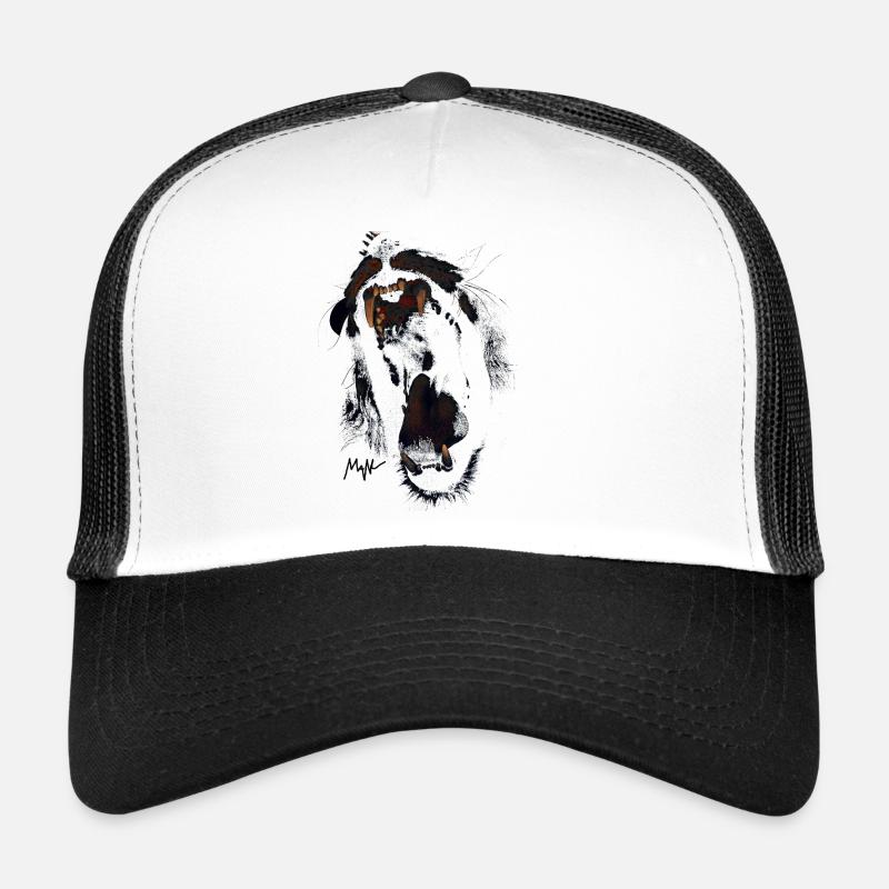 lion - Trucker Cap - white/black