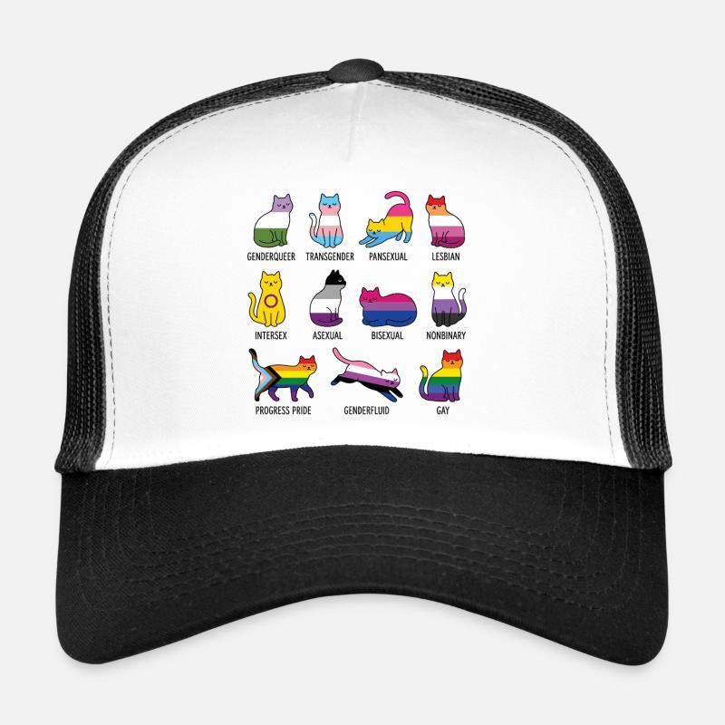LGBTQ-Pride-Monat – Rainbow Cats Trucker Cap