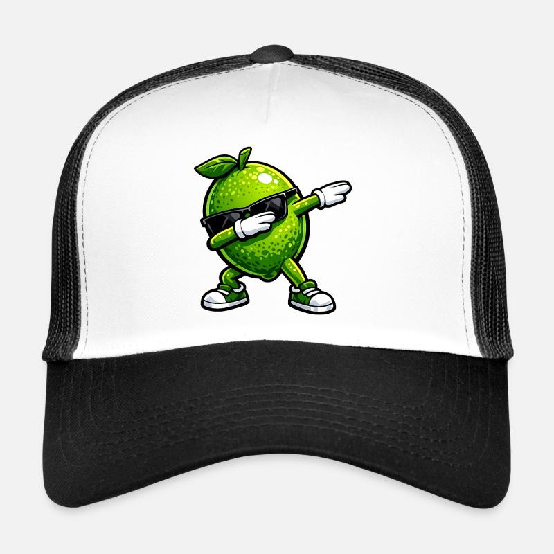 Dabbing Lime Trucker Cap