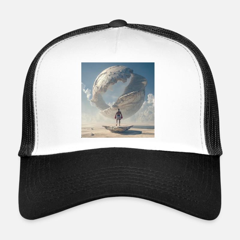 Boxer devant la spirale orbitale Casquette trucker 