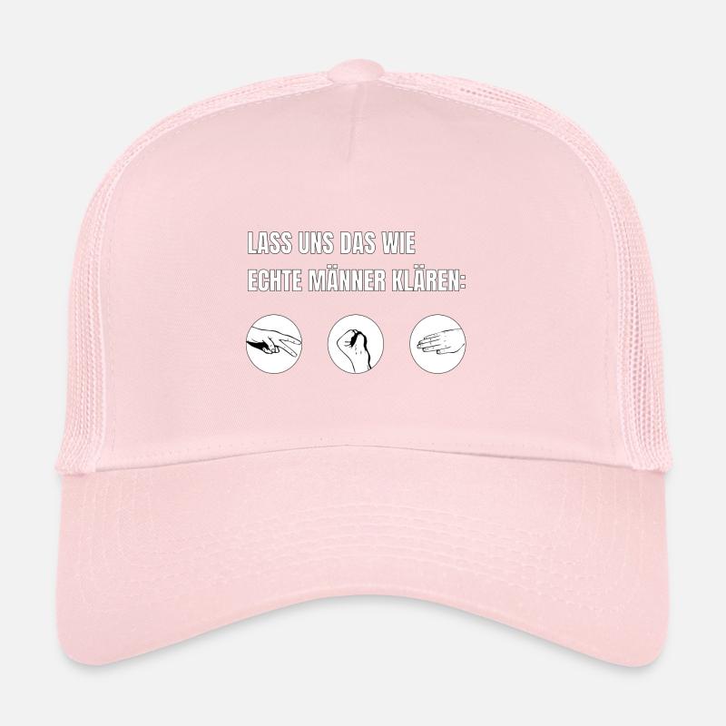 Echte Männer Schere Stein Papier Schnick Schnack Trucker Cap