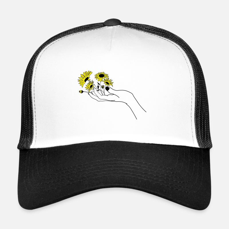 Hand with flowers Trucker Cap