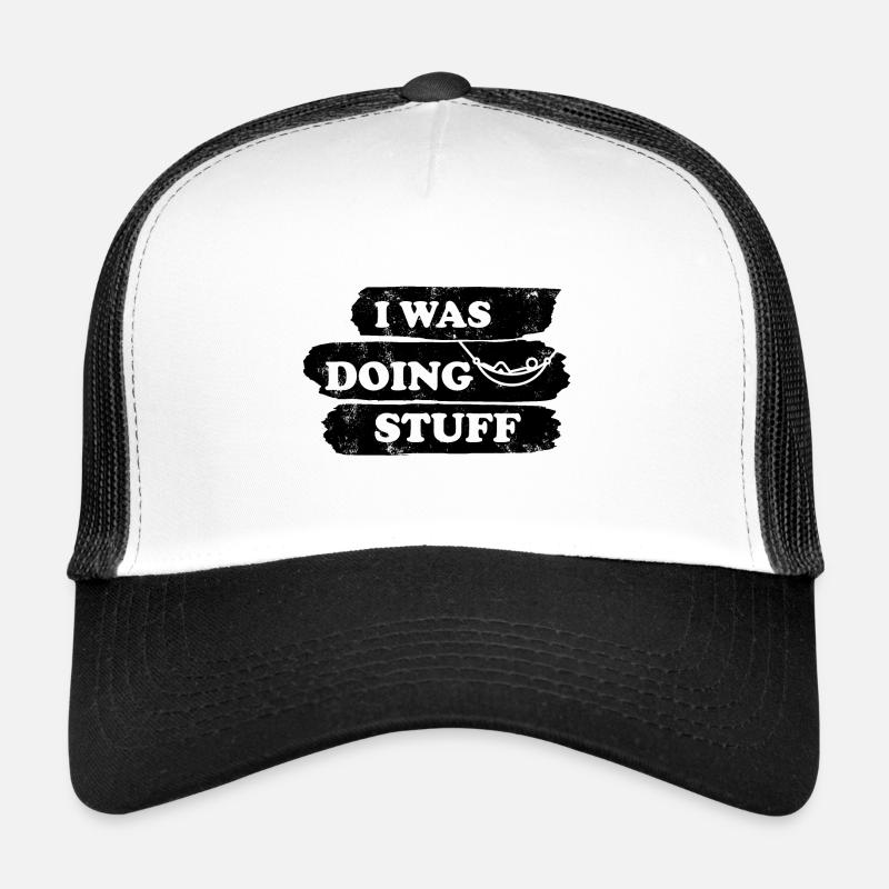 I was doing stuff - Hammock vintage Trucker Cap