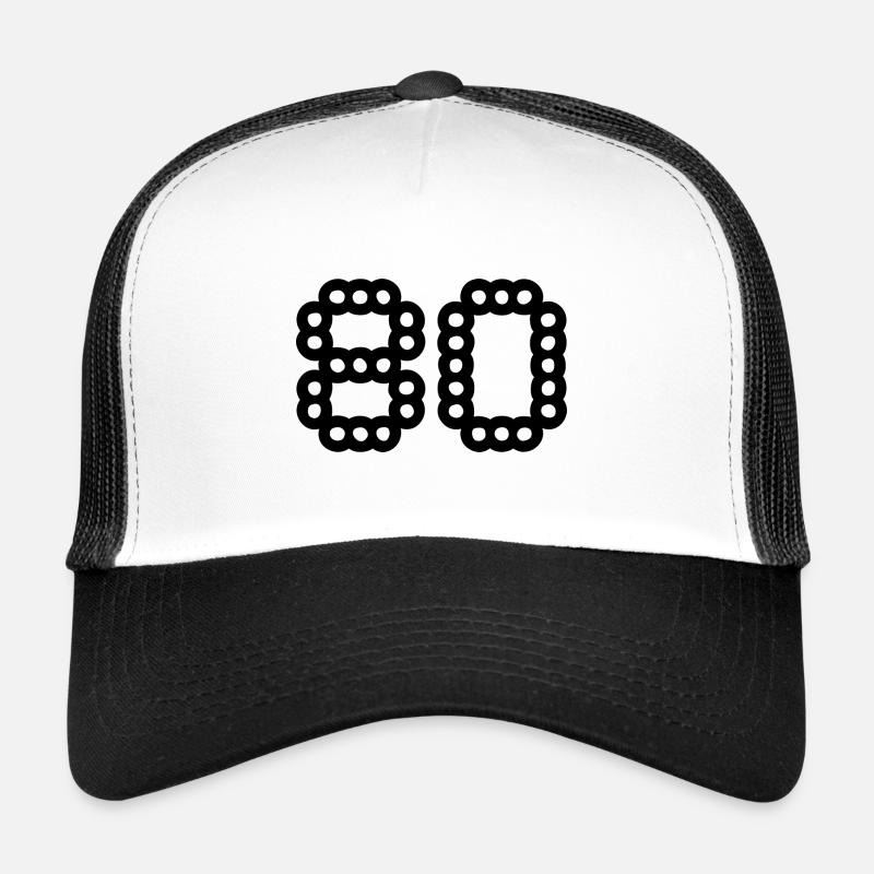 80. 80 ANS. 80e ANNIVERSAIRE. ANNIVERSAIRE 80 ANS. Casquette trucker 