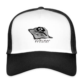 Whiner, Janmerlappen, Lappen, Wischtuch - Casquette trucker  - blanc/noir - Devant