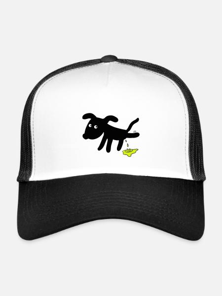 Dog pees dogs - Trucker Cap - white/black - Front