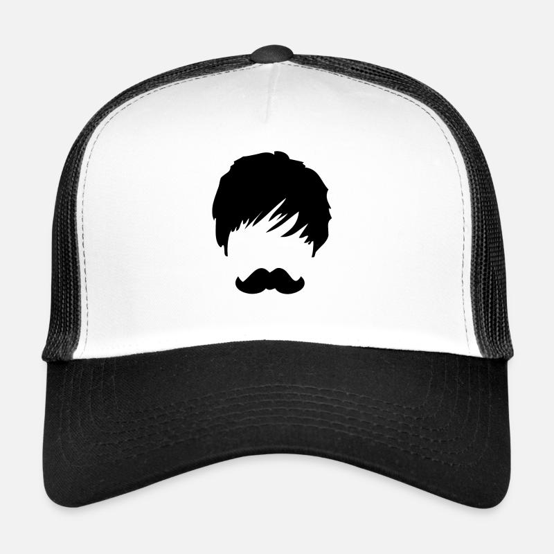 A black mustache on the face Trucker Cap