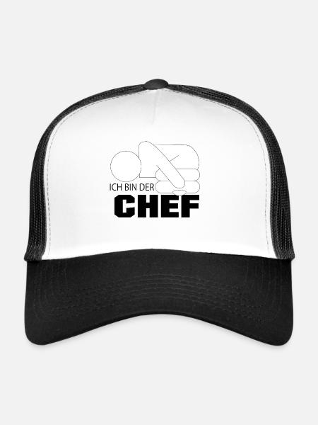 ich bin CHEF - Trucker Cap - Weiß/Schwarz