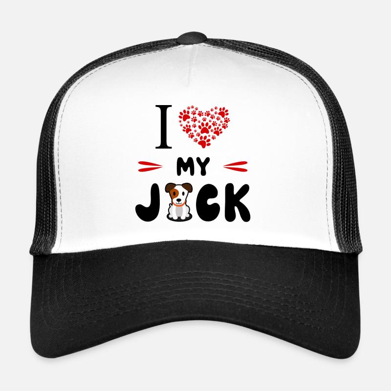 J aime Mon Jack Russel - Propiétaire Aimer Chien Casquette trucker 