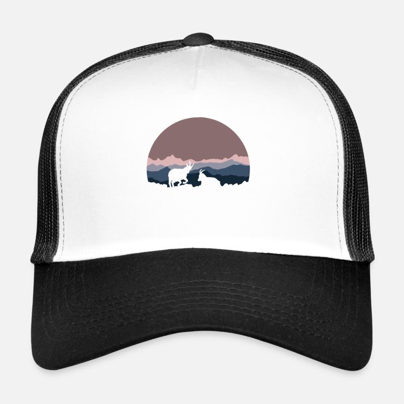 Gämse - Trucker Cap - Weiß/Schwarz