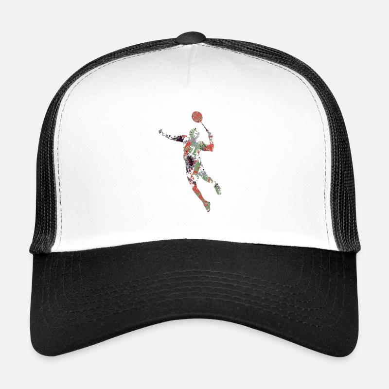 Badminton - Trucker Cap - Weiß/Schwarz