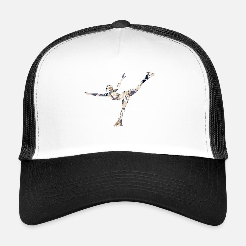 Eiskunstlauf - Trucker Cap - Weiß/Schwarz