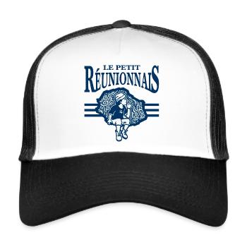 Le Petit Réunionnais - Casquette trucker  - blanc/noir - Devant