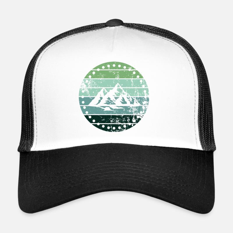 Berg - Trucker Cap - Weiß/Schwarz