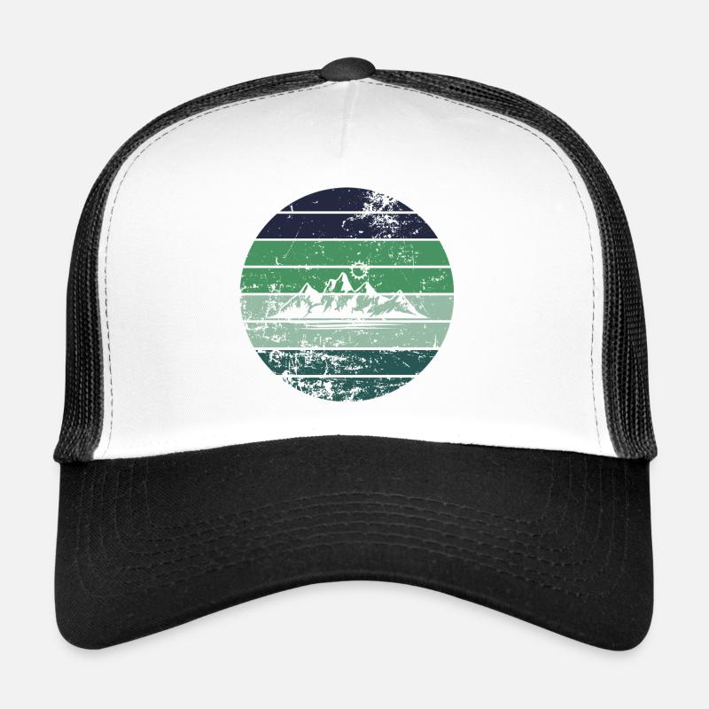 Berg - Trucker Cap - Weiß/Schwarz