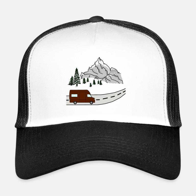 van life - Trucker Cap - white/black