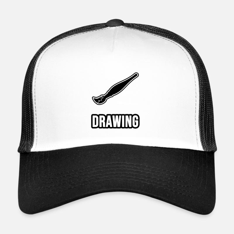 Drawing - Pinceau Casquette trucker 