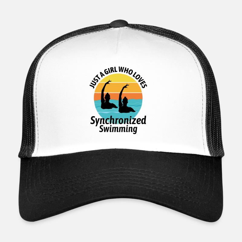 Nageuse synchronisée Nageuse nageuse synchronisée Fille Casquette trucker 