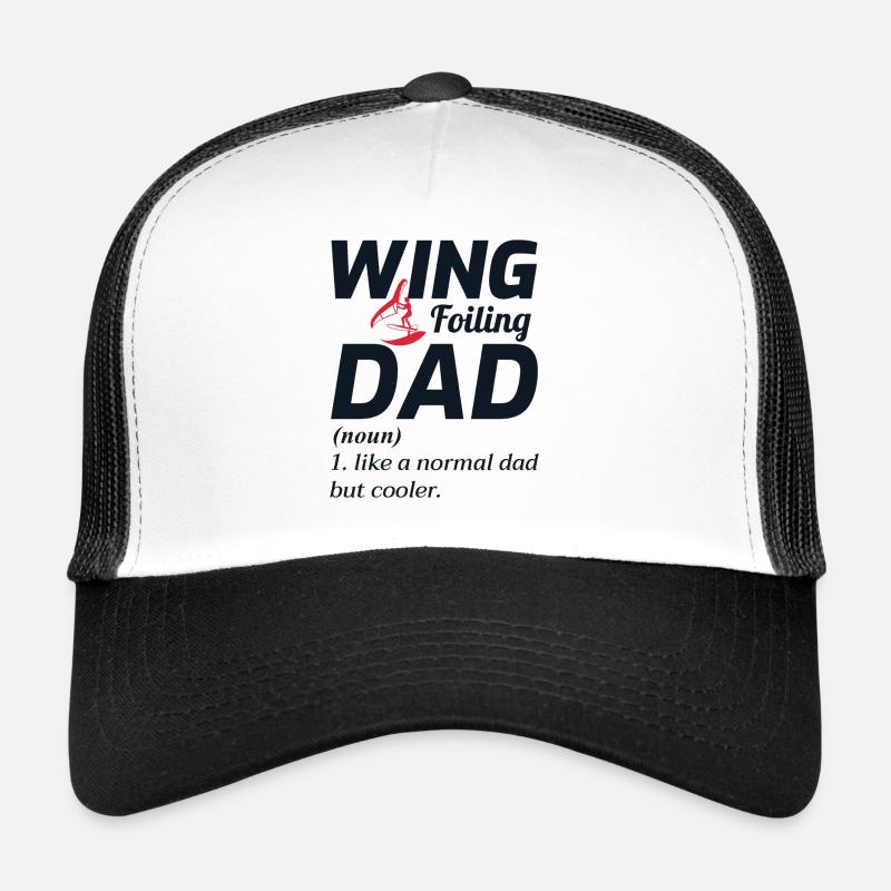 Wing Foiling Hydrofoil Surfing Dad Fathers Day Trucker Cap