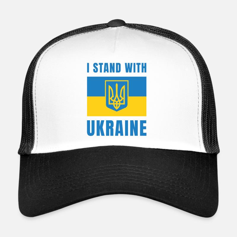 Je suis aux côtés de l’Ukraine Casquette trucker 