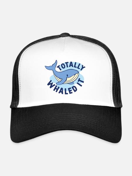 Totally Whaled It - Trucker Cap - white/black - Front