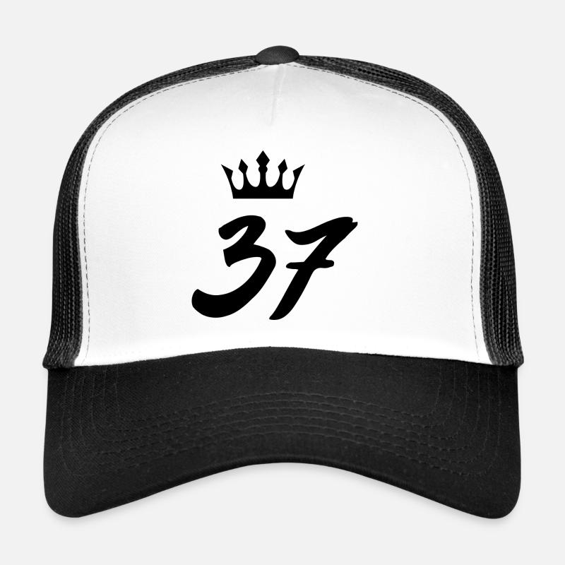 37 Zahl Krone Trucker Cap