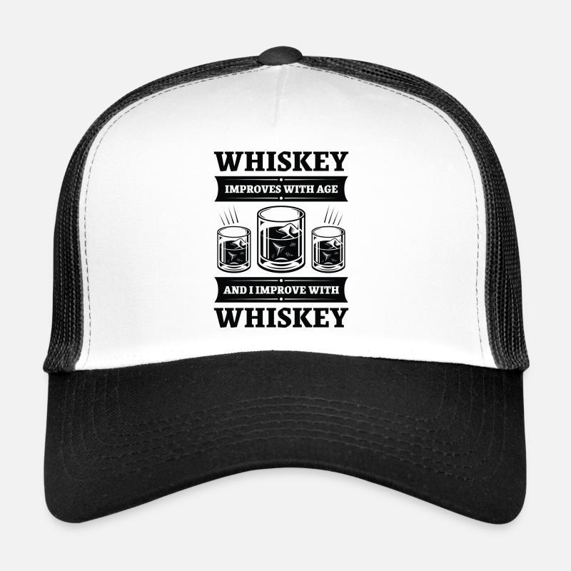 Le whisky s’améliore avec l’âge Casquette trucker 