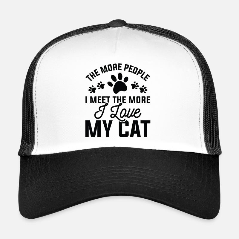 J’aime mon chat Casquette trucker 