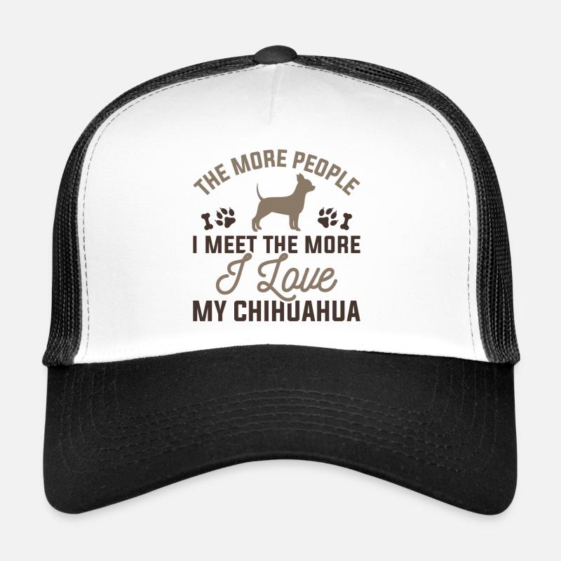 Ich liebe meinen Chihuahua Trucker Cap