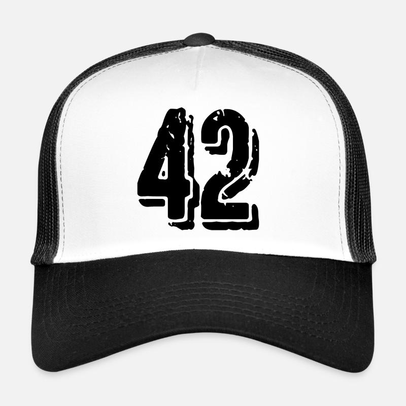 42 number jersey - Trucker Cap - white/black