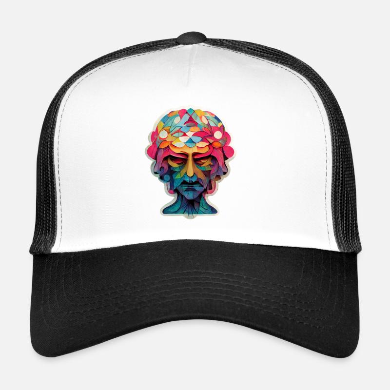 Tête psychédélique Casquette trucker 