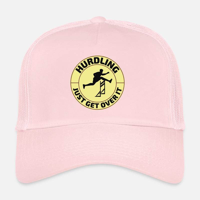 Hurdles Hurdling Hurdler Running Runner Athletes Trucker Cap