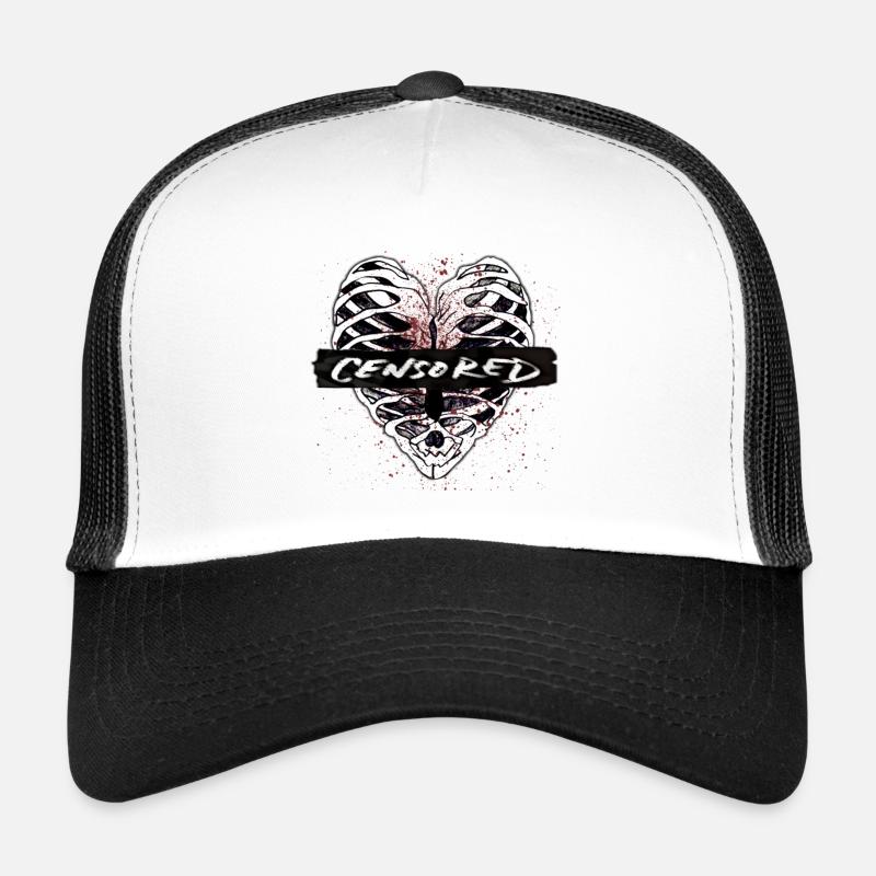 Censored front - Trucker Cap - Weiß/Schwarz