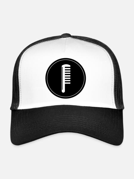 Cercle de coiffeurs Kamm - Casquette trucker  - blanc/noir - Devant