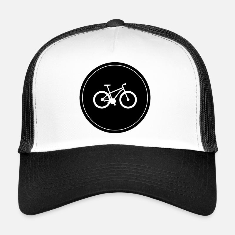 Cyclisme - Casquette trucker  - blanc/noir