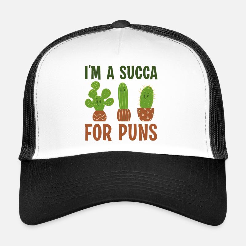 Je suis un succa pour les jeux de mots Casquette trucker 