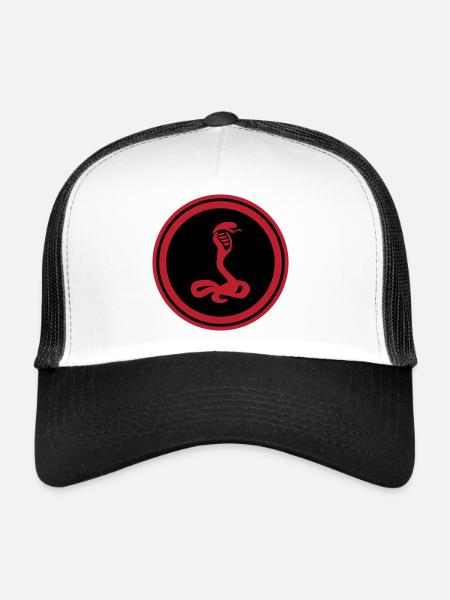 Cobra serpent - Casquette trucker  - blanc/noir - Devant