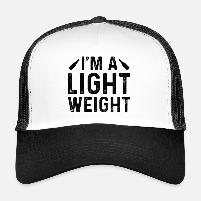Je suis un poids léger Casquette trucker 