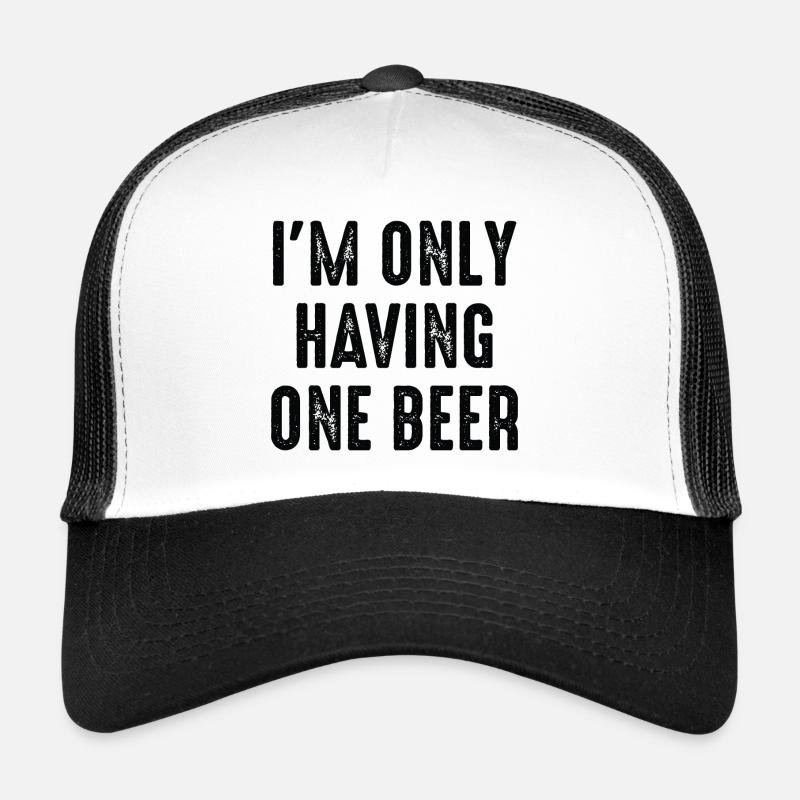 Je ne prends qu’une seule bière Casquette trucker 