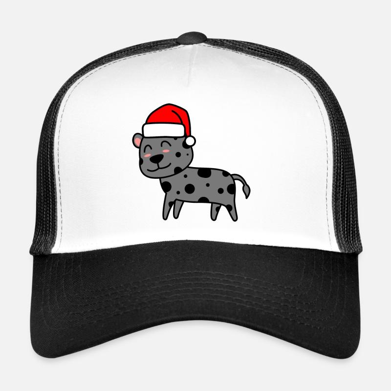 Leopard Comic Noël Noël Casquette trucker 