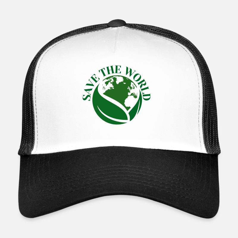 SAVE THE WORLD - Trucker Cap - white/black