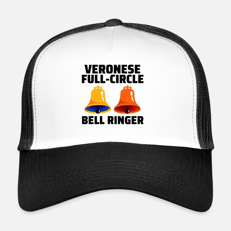 Veronese Full-Circle Bell Ringer Ringing Hobby - Trucker Cap - white/black