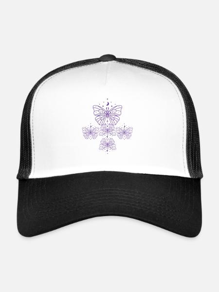 Nachtaktive Tiere - Trucker Cap - Weiß/Schwarz - Vorne