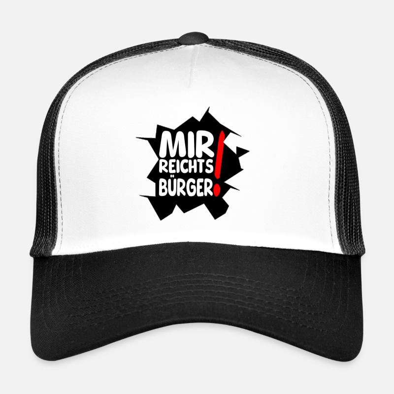 reicht mir I - Trucker Cap - Weiß/Schwarz