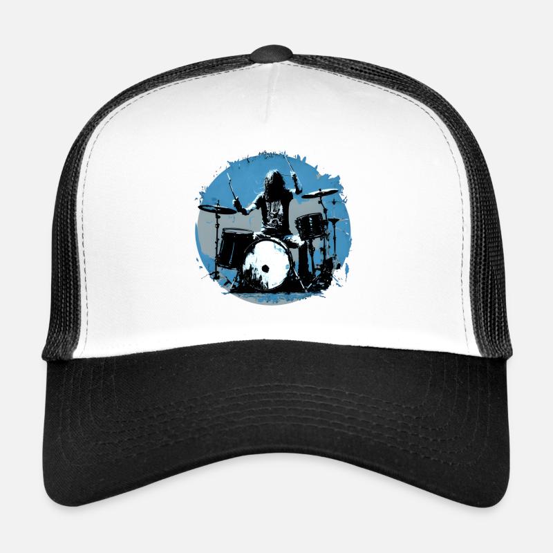 Drummer crazy blue Trucker Cap