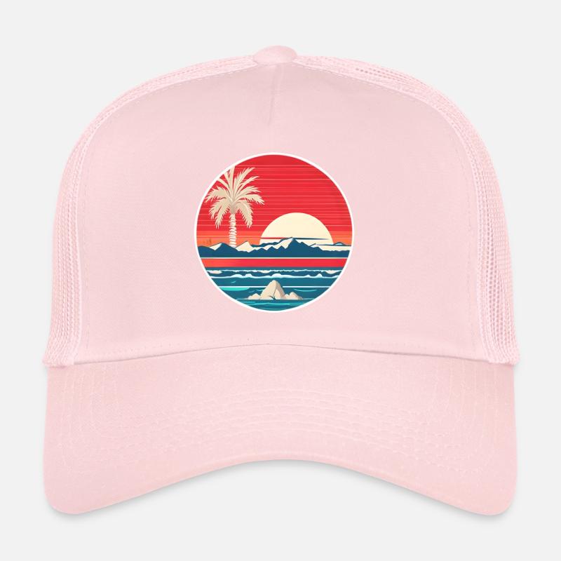 Vintage Strandlandschaft LB Trucker Cap